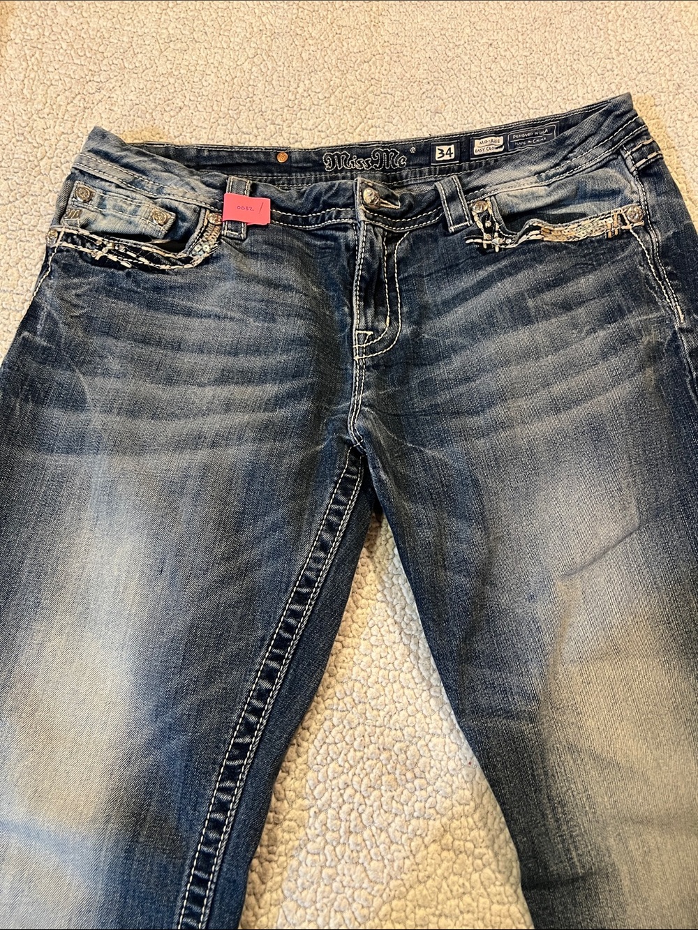 MISS ME MID-Rise Easy cropped Jeans - Picture 1 of 12